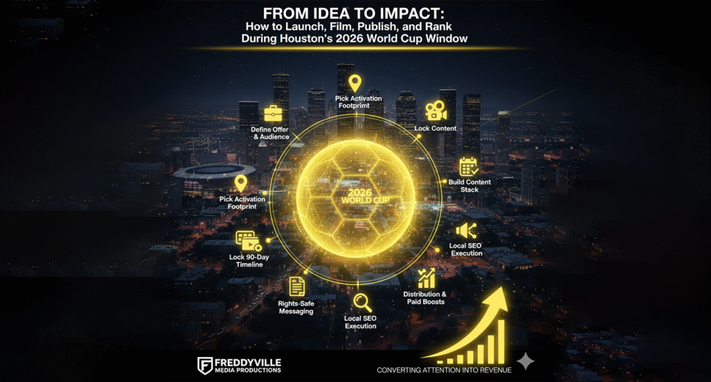 From Idea to Impact: How to Launch, Film, Publish, and Rank During Houston’s 2026 World Cup Window